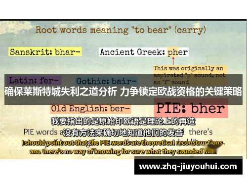 确保莱斯特城失利之道分析 力争锁定欧战资格的关键策略